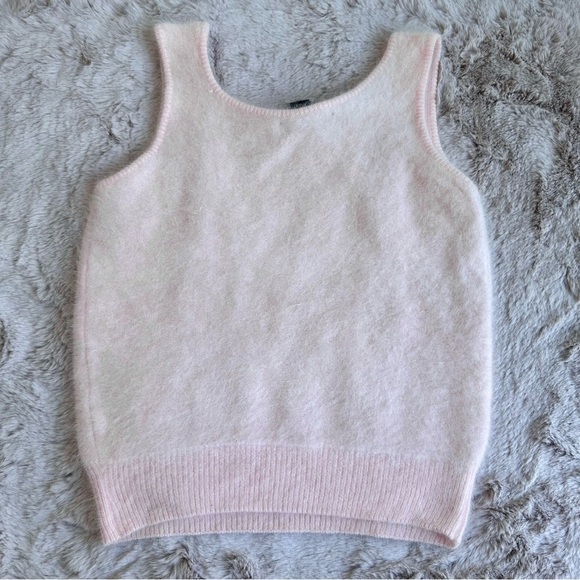 Vintage 1991 Christine Phillipé Pink Coquette Sweater Tank with Pearl Design - Picture 5 of 5